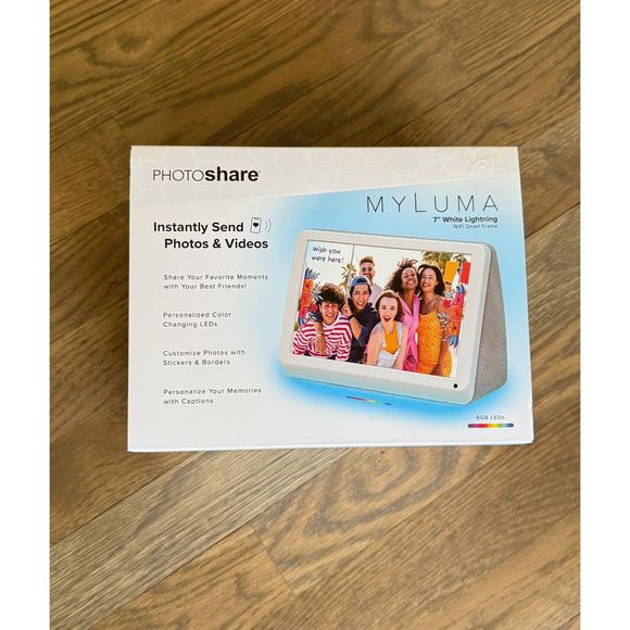 My Luma White Photo Share Digital Frame - Picture 1 of 7